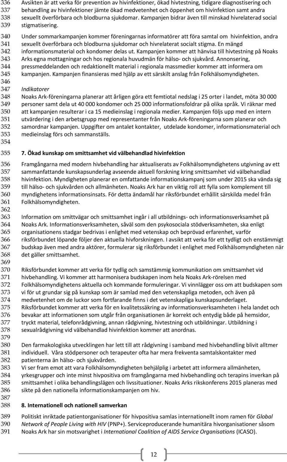 hivinfektion samt andra sexuellt överförbara och blodburna sjukdomar. Kampanjen bidrar även till minskad hivrelaterad social stigmatisering.