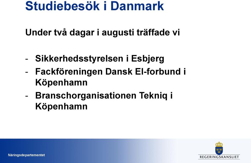 Esbjerg - Fackföreningen Dansk El-forbund i