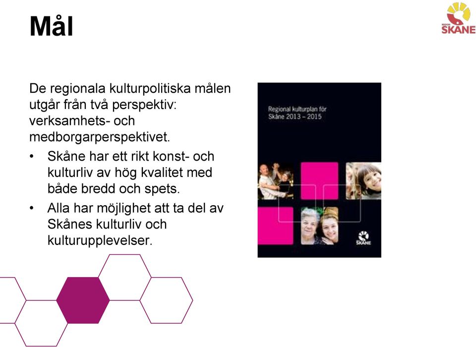 Skåne har ett rikt konst- och kulturliv av hög kvalitet med både