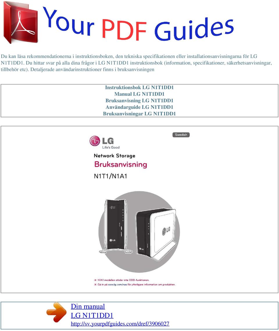 Du hittar svar på alla dina frågor i instruktionsbok (information, specifikationer,