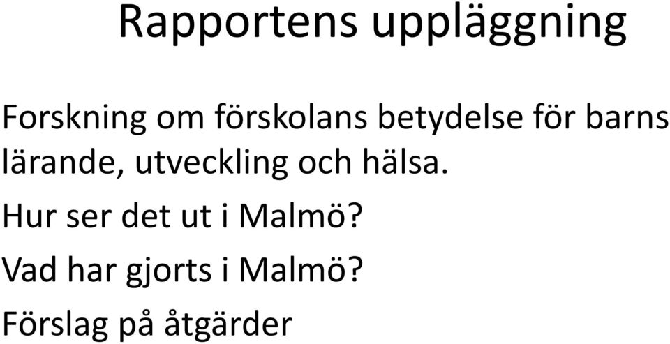 utveckling och hälsa.