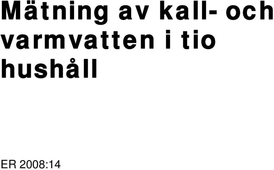 varmvatten i