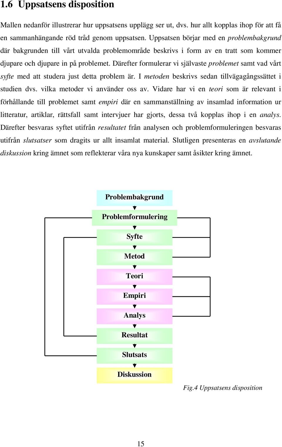 Därefter formulerar vi självaste problemet samt vad vårt syfte med att studera just detta problem är. I metoden beskrivs sedan tillvägagångssättet i studien dvs. vilka metoder vi använder oss av.