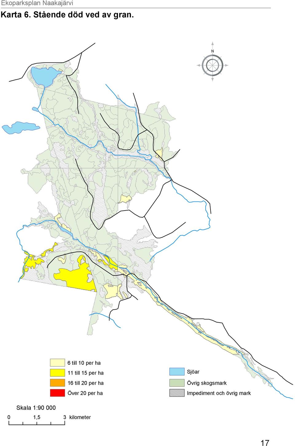 till 10 per ha 11 till 15 per ha 16 till 20 per ha Över 20