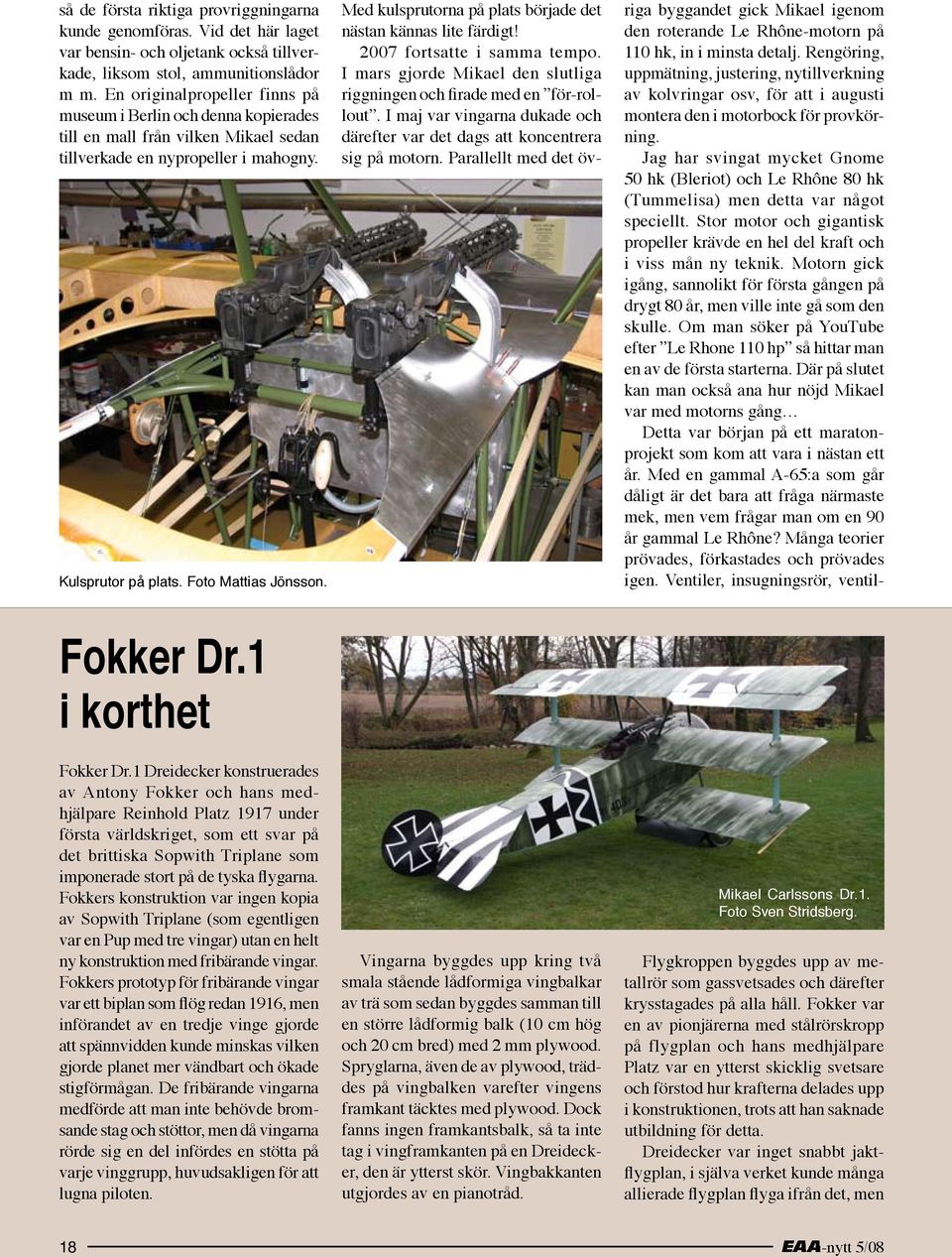 1 i korthet Fokker Dr.