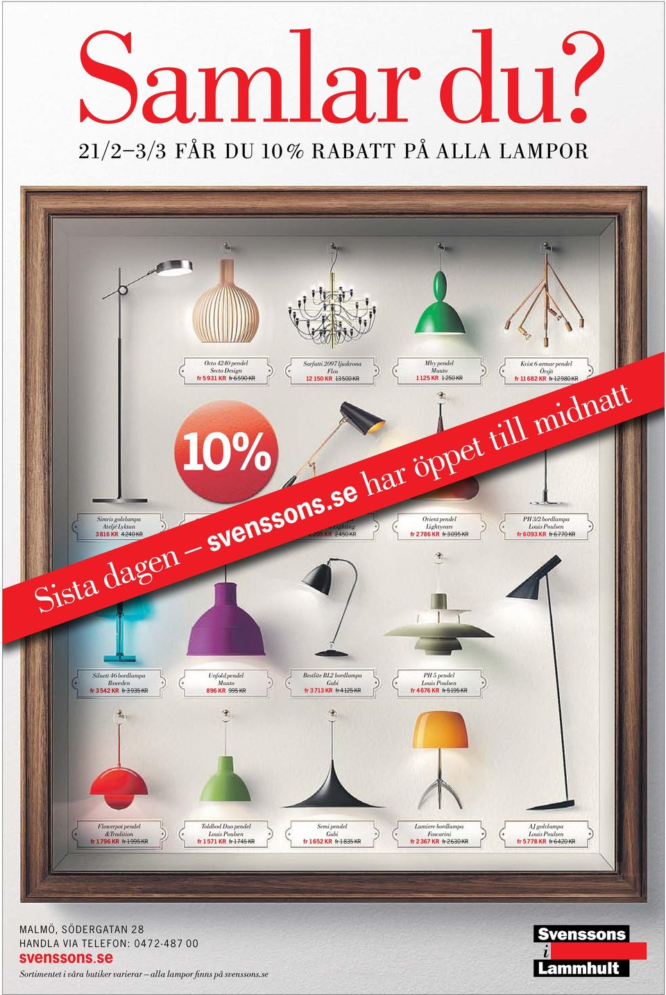 pendel Örsjö fr 11682 kr fr 12 980 kr PH 3/2 bordlampa Louis Poulsen fr 6 093 kr fr 6770 kr Sista dagen svenssons.