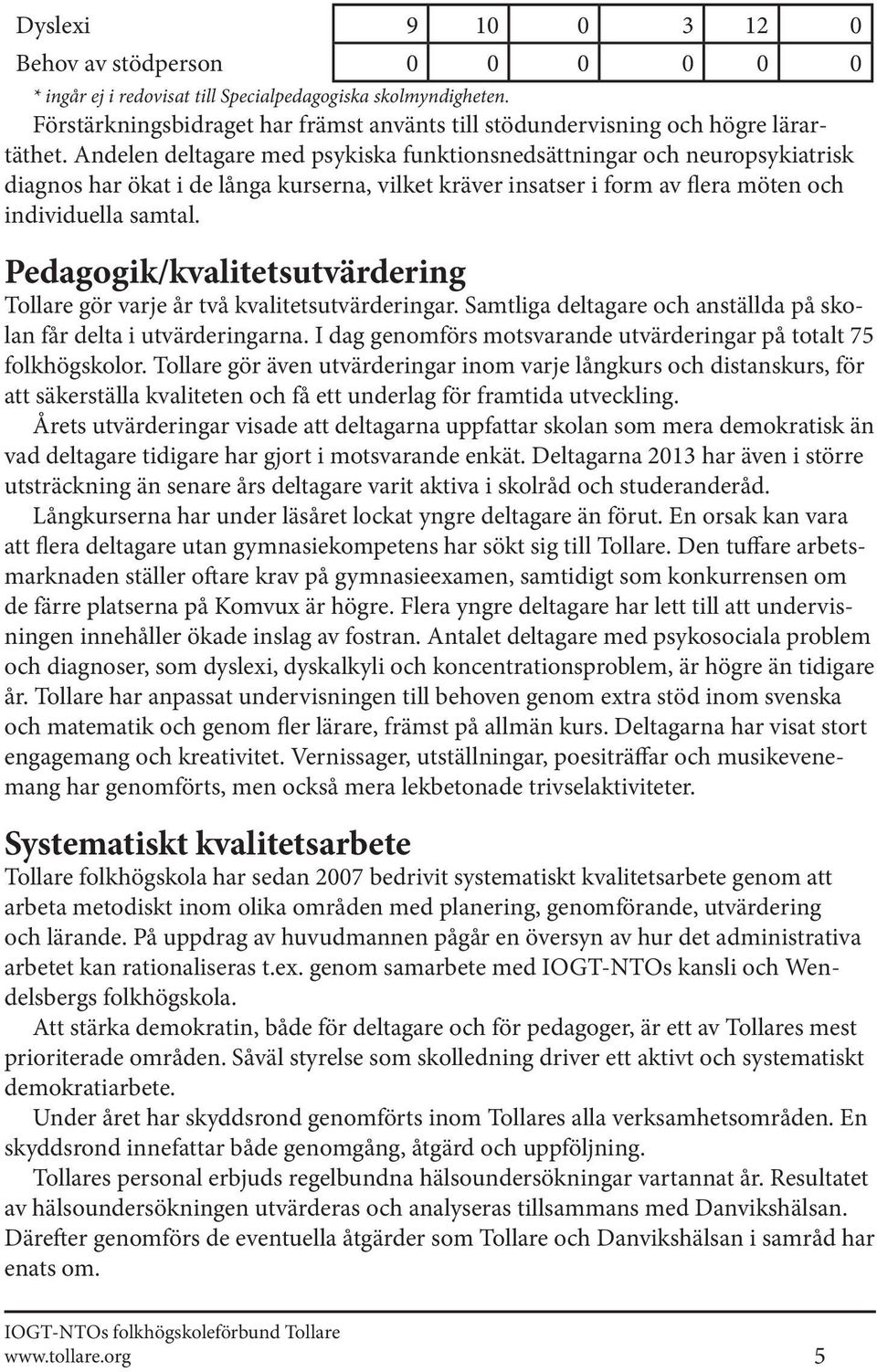 Andelen deltagare med psykiska funktionsnedsättningar och neuropsykiatrisk diagnos har ökat i de långa kurserna, vilket kräver insatser i form av flera möten och individuella samtal.