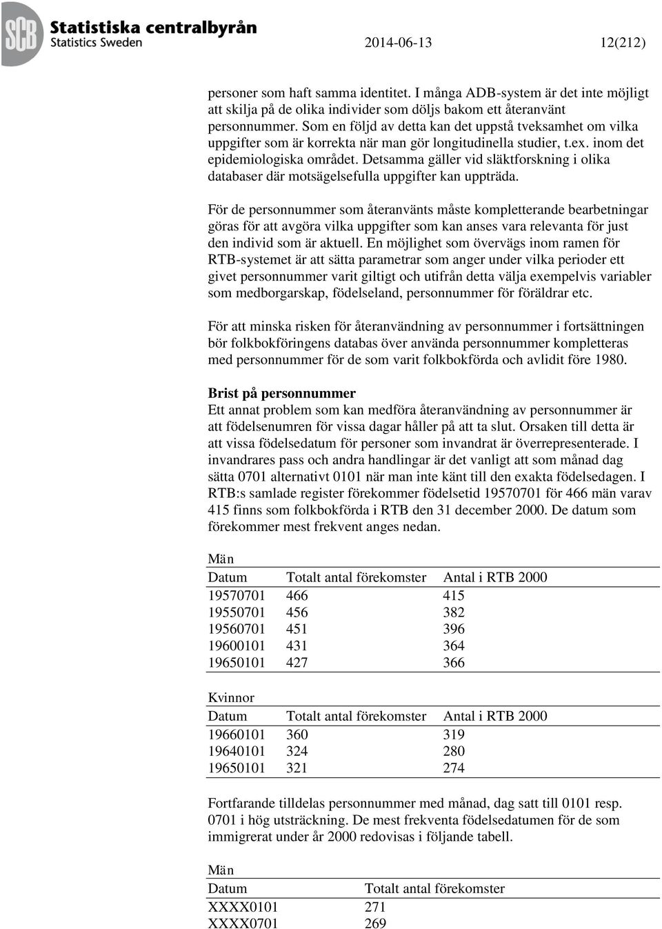 Detsamma gäller vid släktforskning i olika databaser där motsägelsefulla uppgifter kan uppträda.