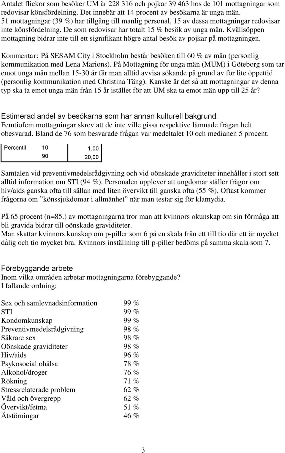 Kvällsöppen mottagning bidrar inte till ett signifikant högre antal besök av pojkar på mottagningen.