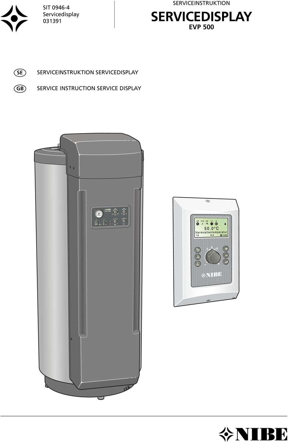 SE Serviceinstruktion servicedisplay GB SERVICE