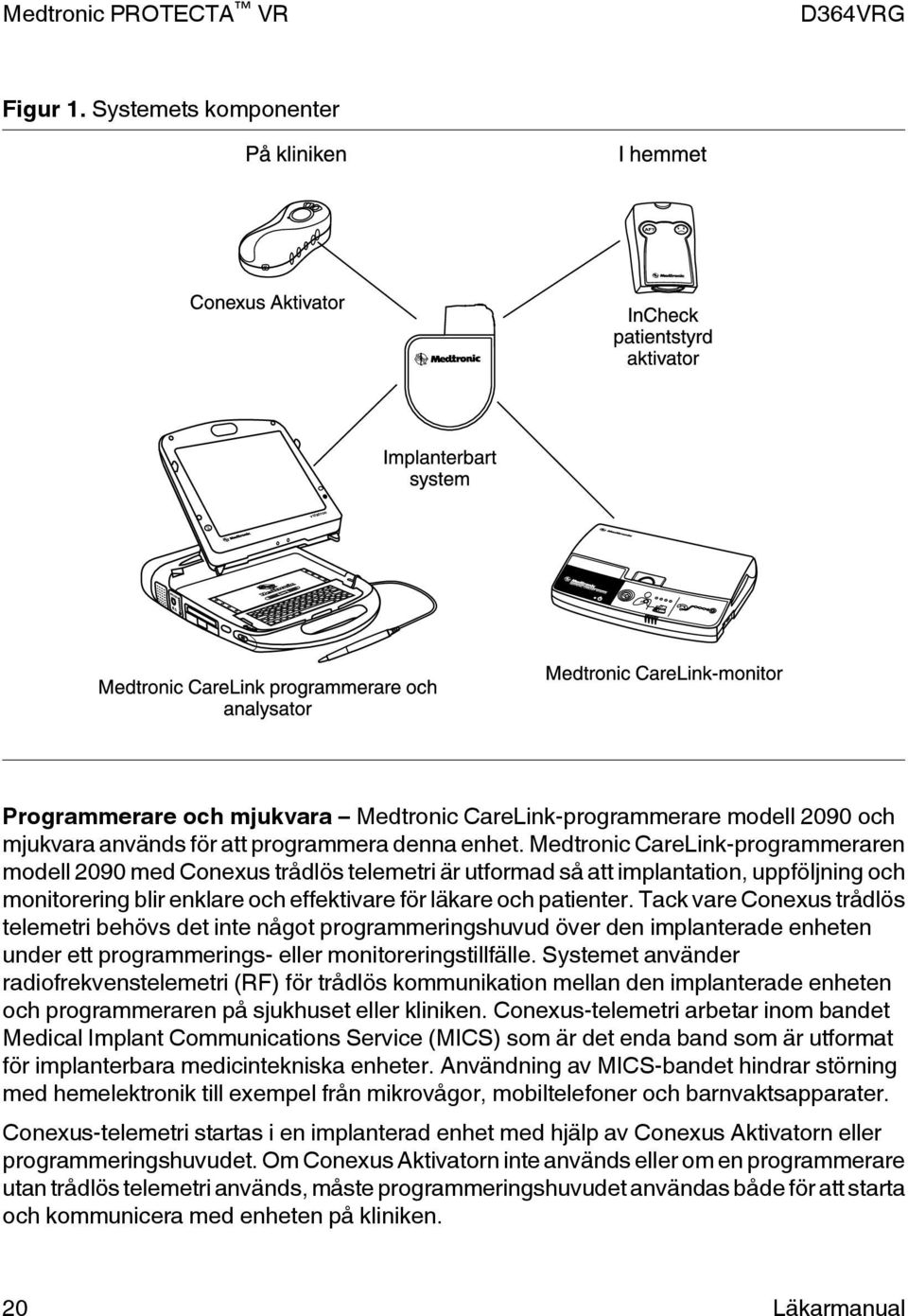 Tack vare Conexus trådlös telemetri behövs det inte något programmeringshuvud över den implanterade enheten under ett programmerings- eller monitoreringstillfälle.