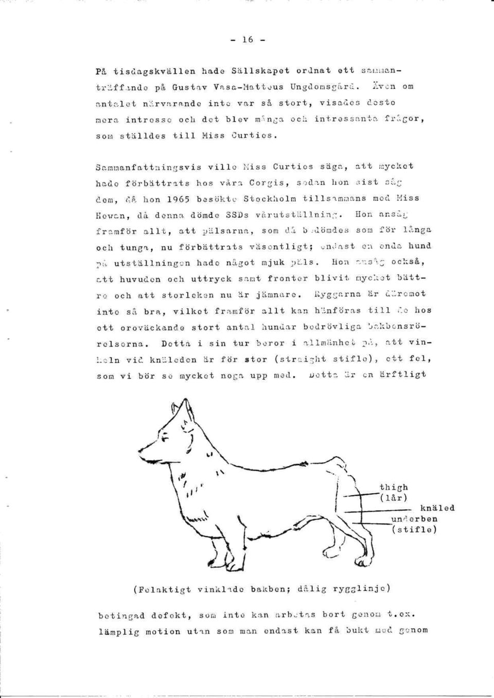 SeBnsnfettaingsvis vilio iiiss Curtios sägo' 3tt tyckct hadc förbätirats hos vårl Cor:iis' stdan hon,rist :ii cen, ('.Ä- hon 1965 besöht. stockiroln t,illslmn&trs nc(l I{iss!