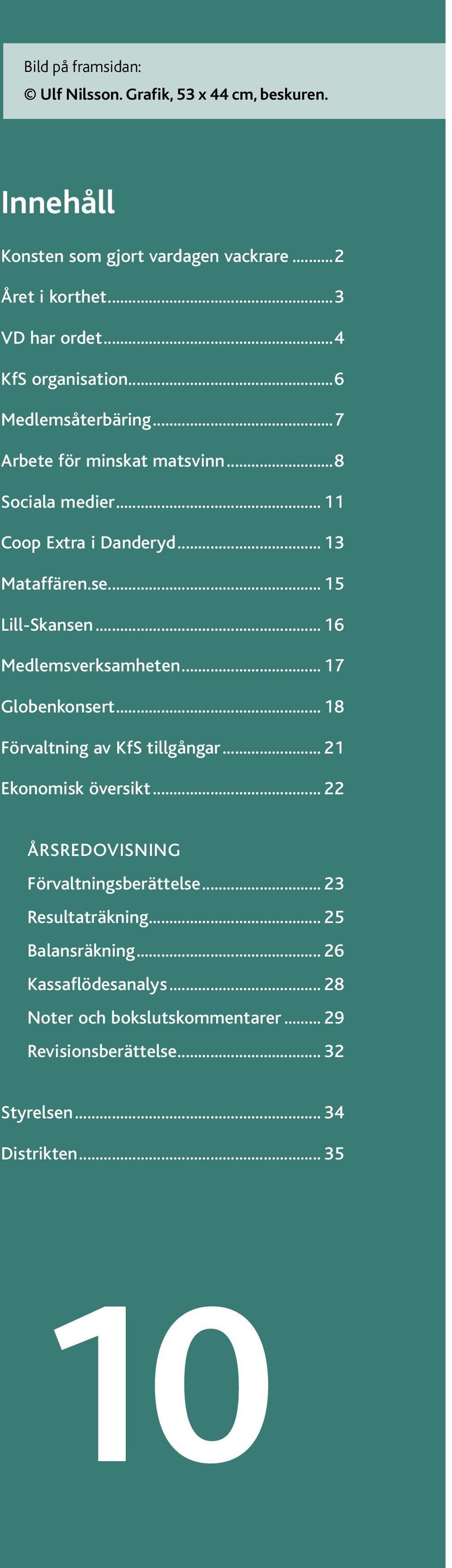 .. 15 Lill-Skansen... 16 Medlemsverksamheten... 17 Globenkonsert... 18 Förvaltning av KfS tillgångar... 21 Ekonomisk översikt.