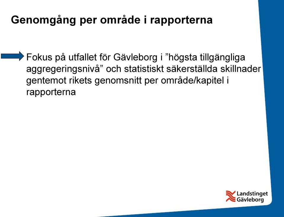 aggregeringsnivå och statistiskt säkerställda