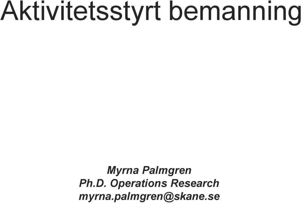 Palgren Ph.D.