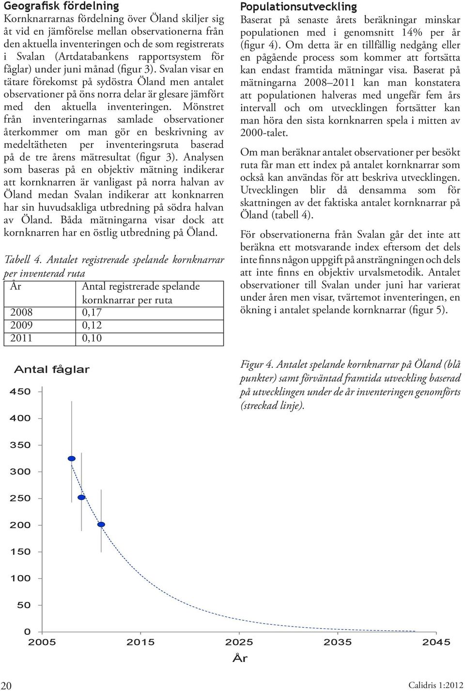 Mönstret från inventeringarnas samlade observationer återkommer om man gör en beskrivning av medeltätheten per inventeringsruta baserad på de tre årens mätresultat (figur 3).