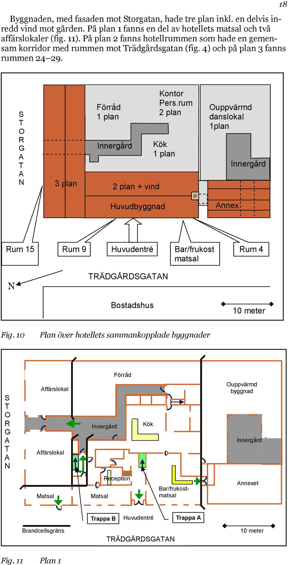 18 S T O R G A T A N 3 plan Förråd 1 plan Innergård 2 plan + vind Kontor Pers.