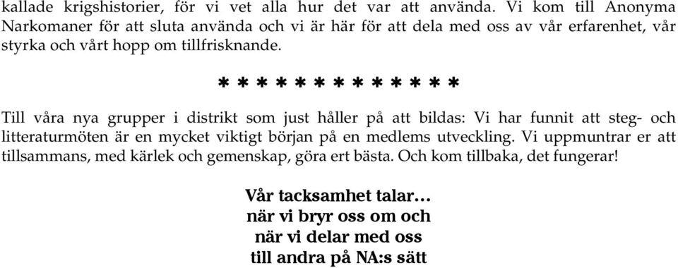 tillfrisknande.