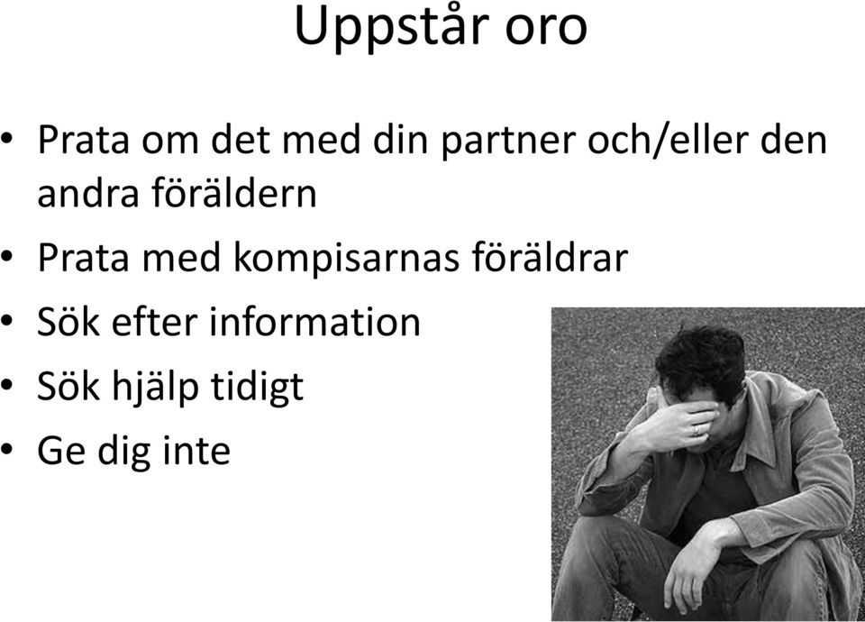 Prata med kompisarnas föräldrar Sök