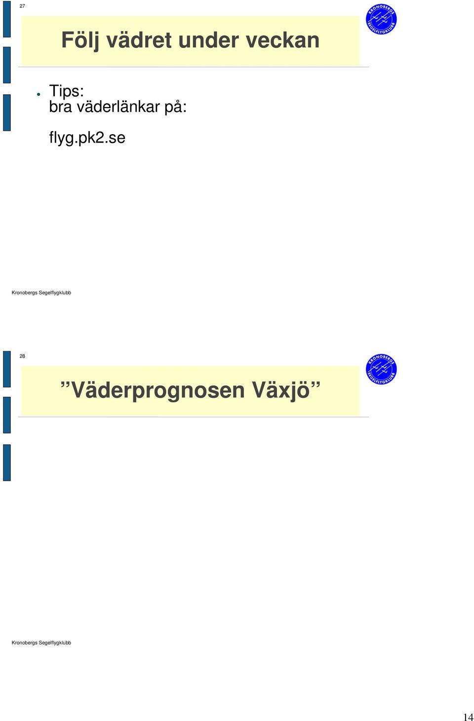 väderlänkar på: flyg.