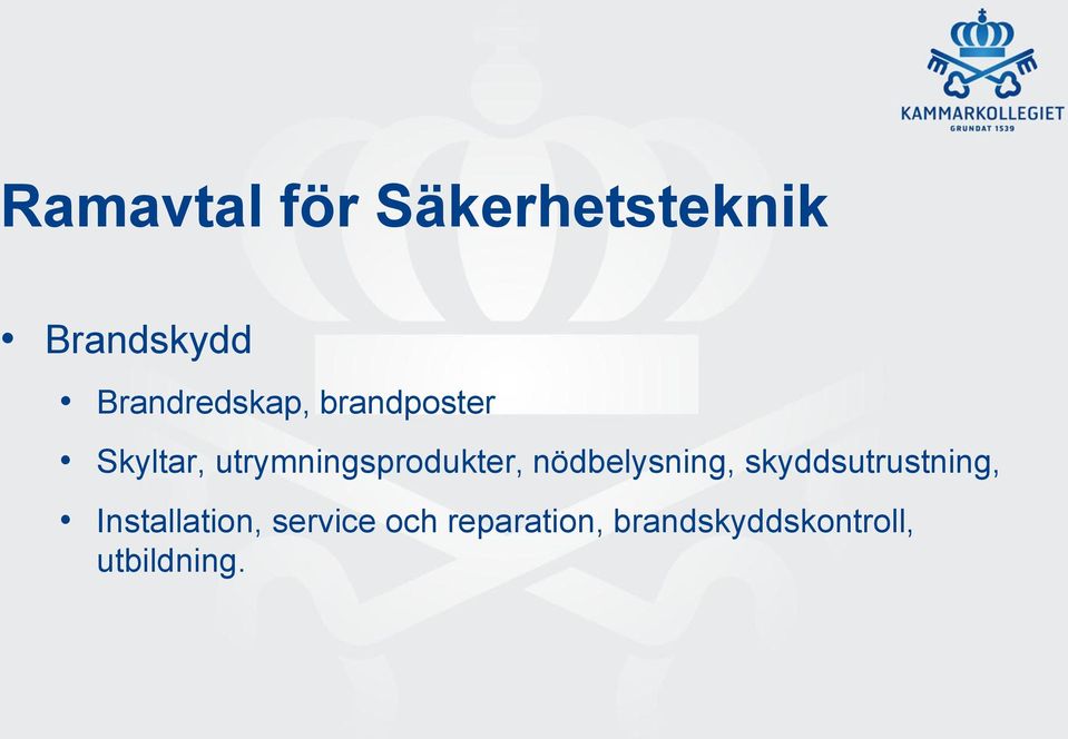 utrymningsprodukter, nödbelysning,