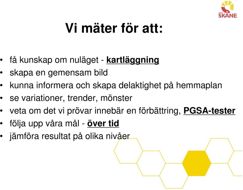 variationer, trender, mönster veta om det vi prövar innebär en