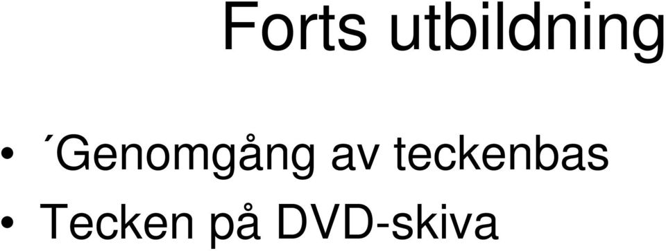 Genomgång av
