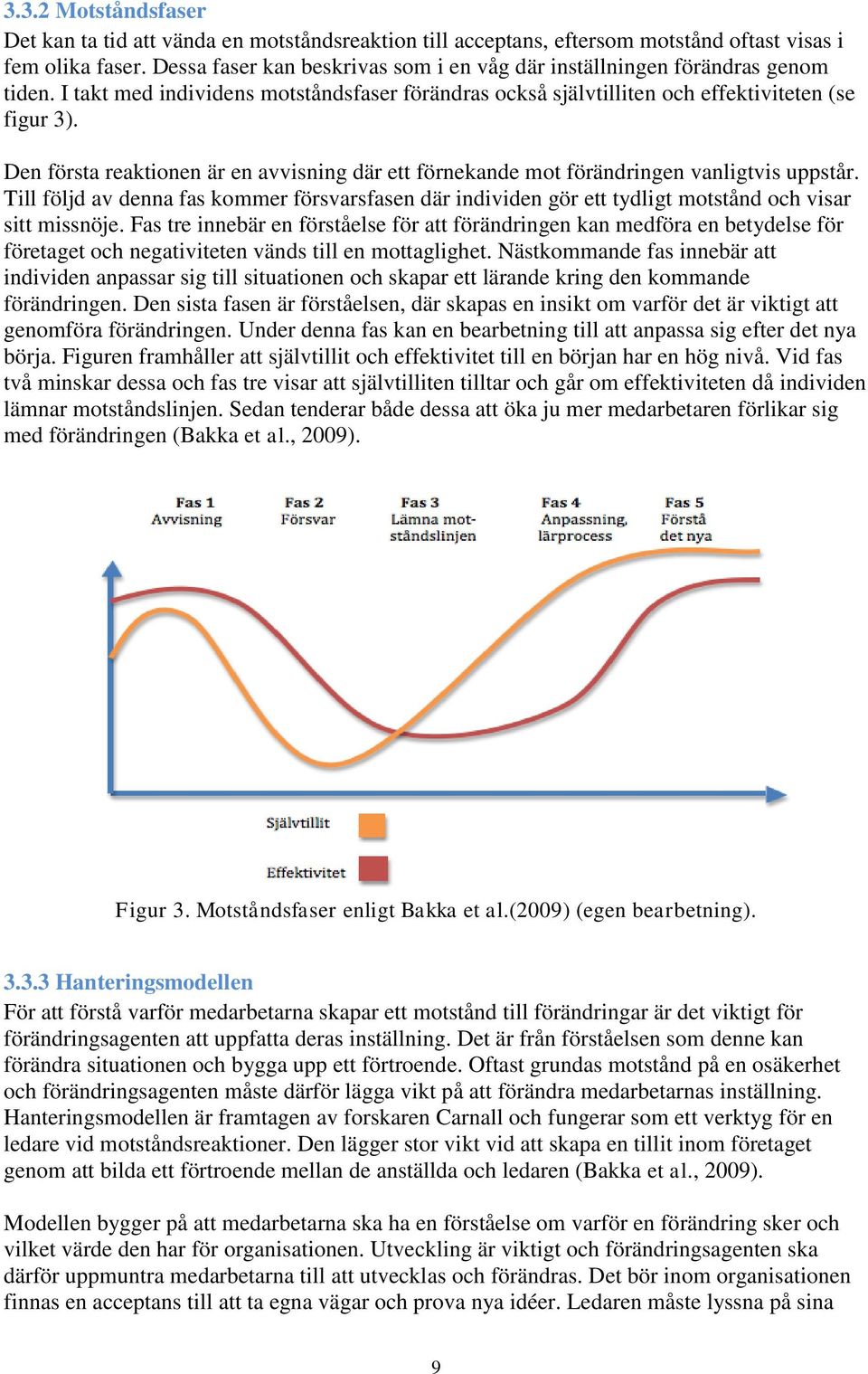 Den första reaktionen är en avvisning där ett förnekande mot förändringen vanligtvis uppstår.