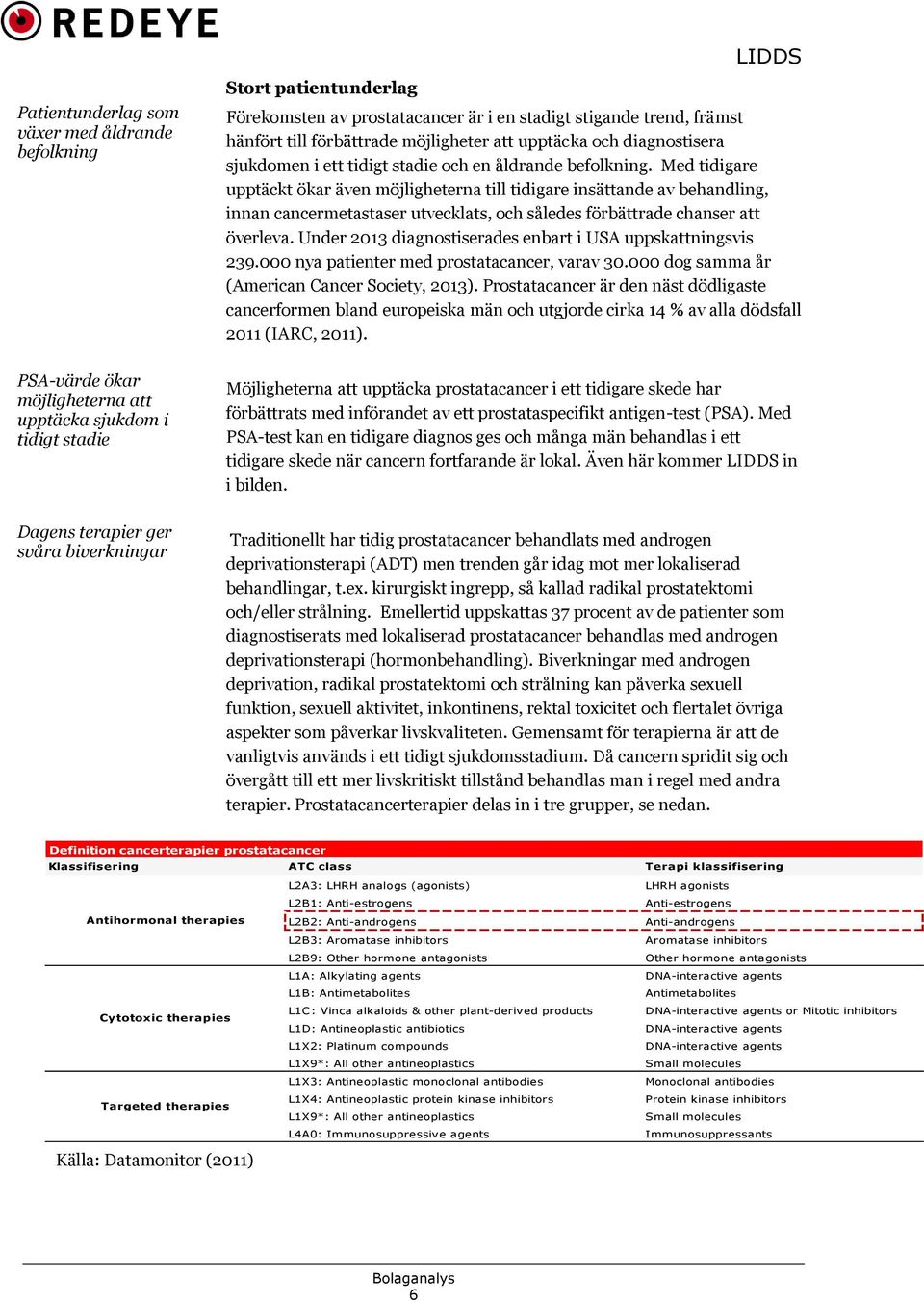 Med tidigare upptäckt ökar även möjligheterna till tidigare insättande av behandling, innan cancermetastaser utvecklats, och således förbättrade chanser att överleva.