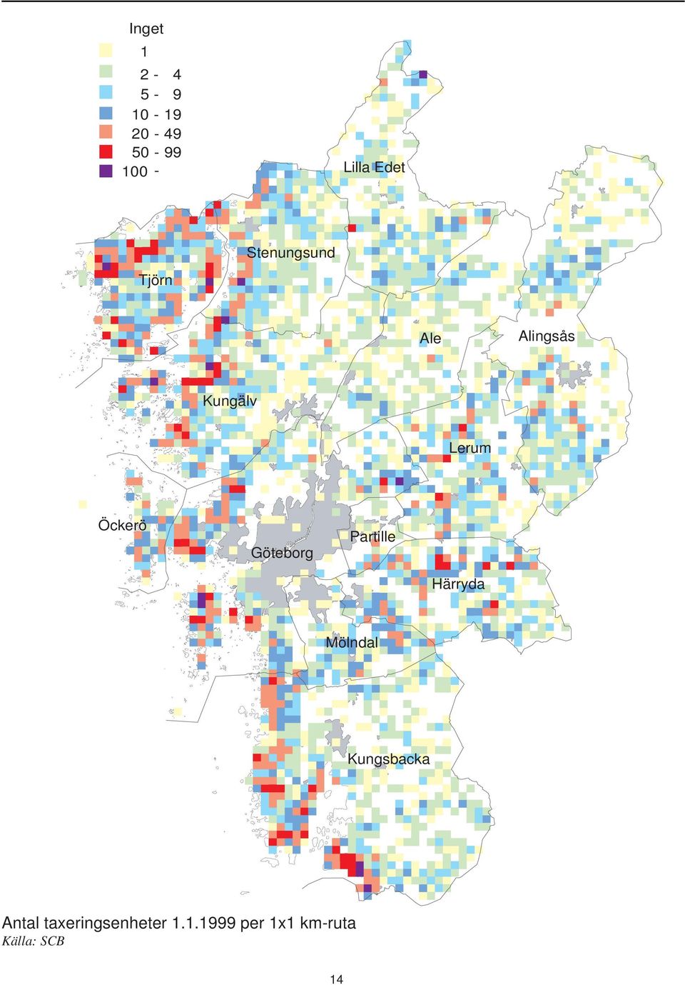 Göteborg Partille Härryda Mölndal Kungsbacka Antal