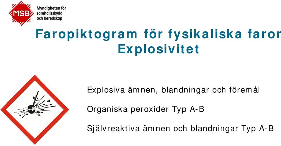 blandningar och föremål Organiska