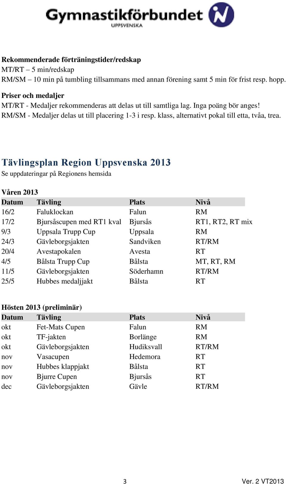 klass, alternativt pokal till etta, tvåa, trea.