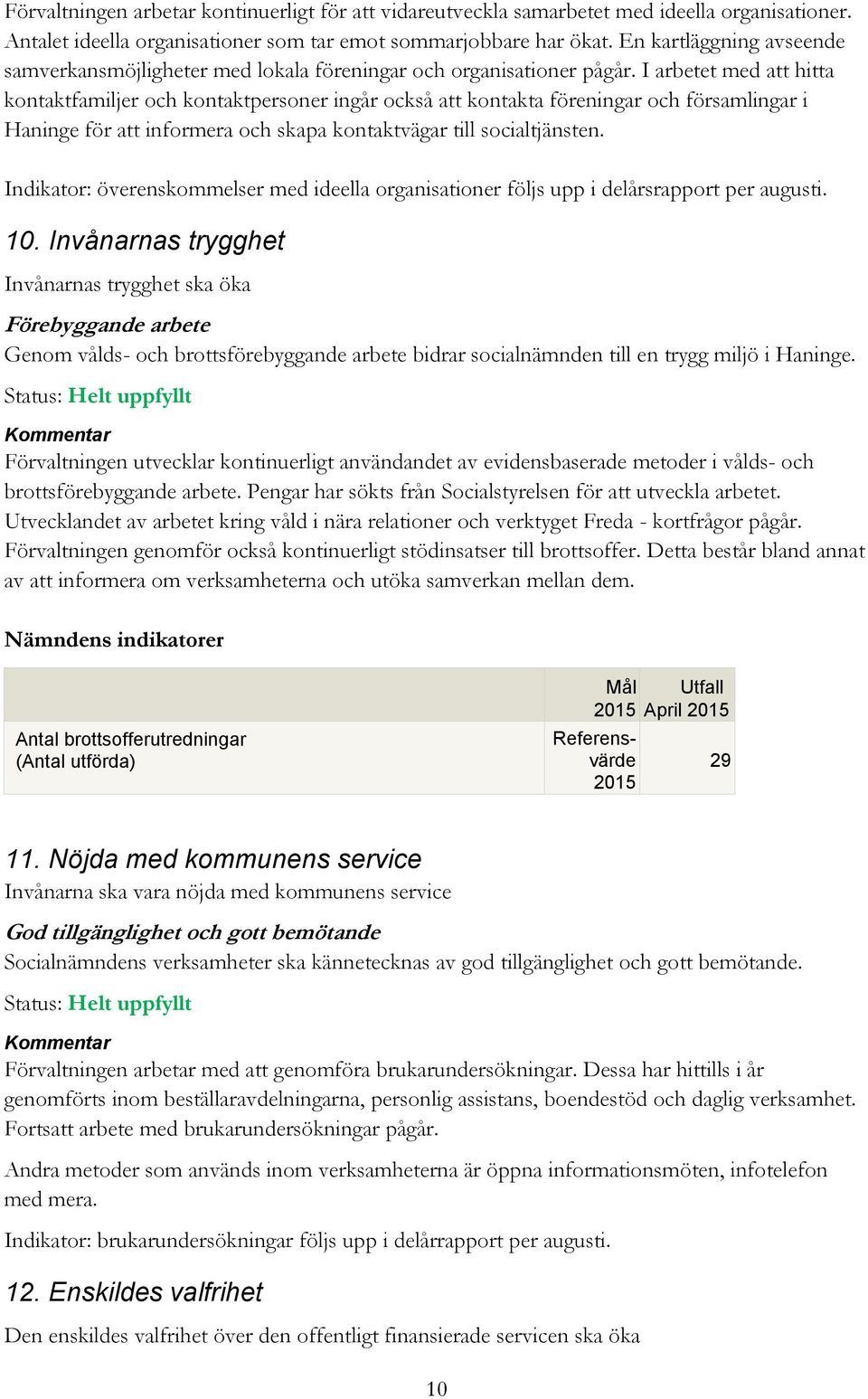 I arbetet med att hitta kontaktfamiljer och kontaktpersoner ingår också att kontakta föreningar och församlingar i Haninge för att informera och skapa kontaktvägar till socialtjänsten.