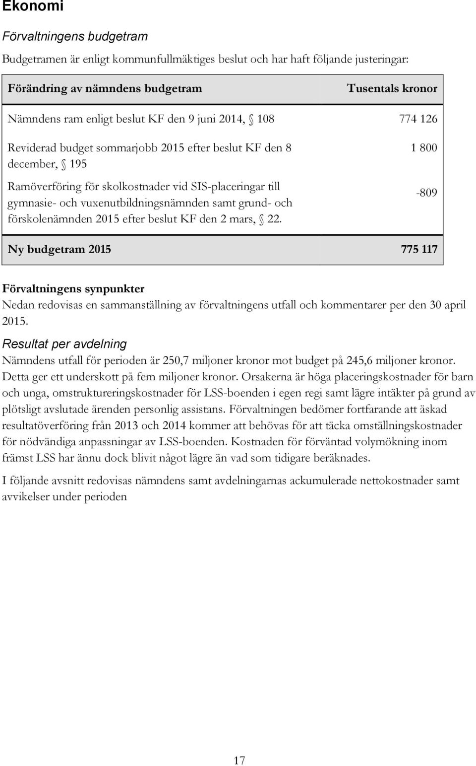 grund- och förskolenämnden 2015 efter beslut KF den 2 mars, 22.