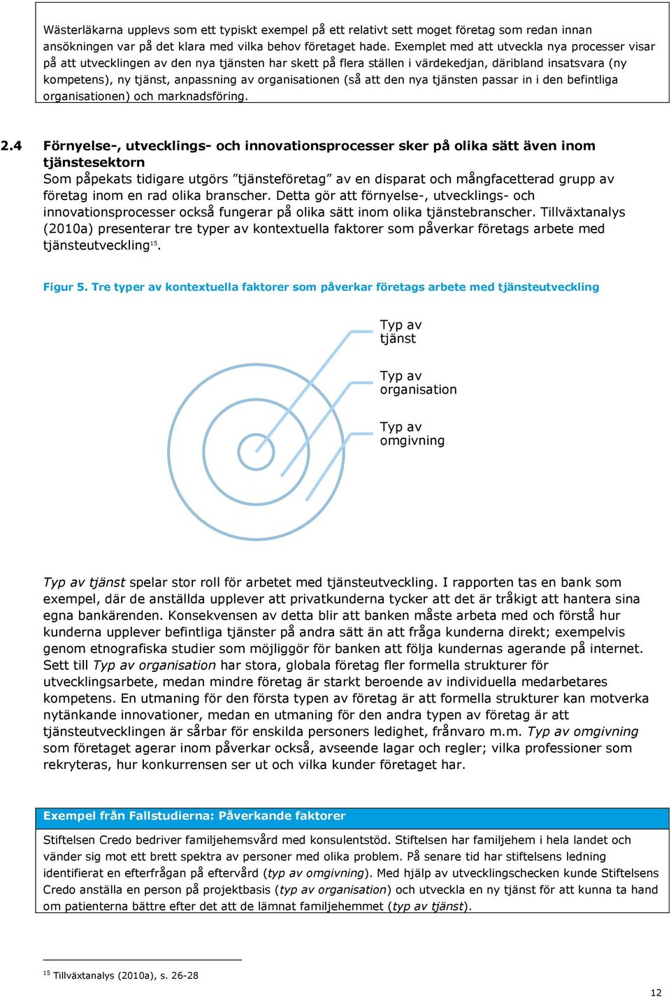 organisationen (så att den nya tjänsten passar in i den befintliga organisationen) och marknadsföring. 2.