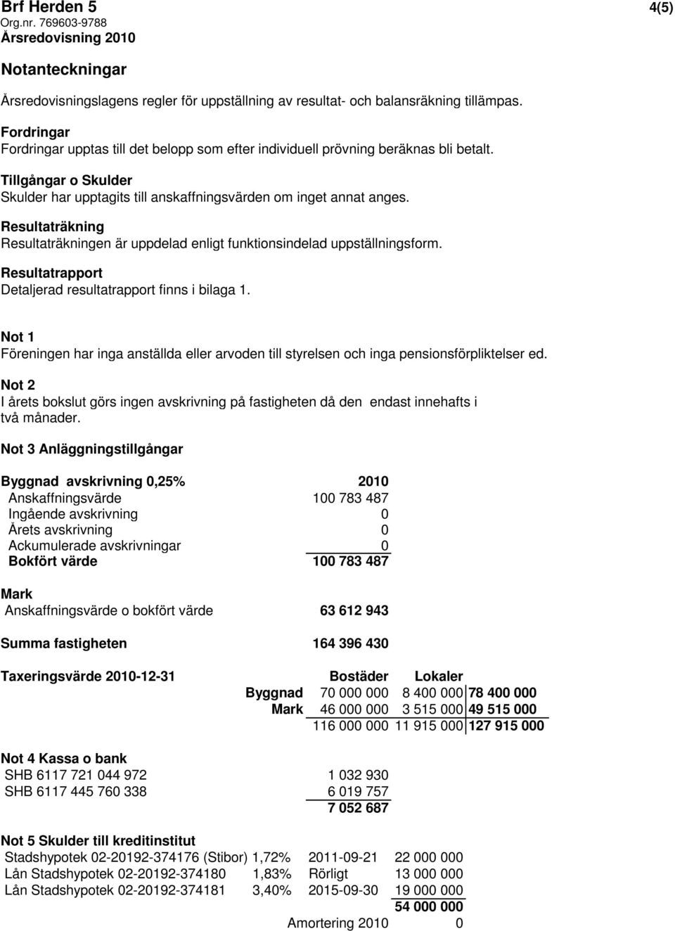 Resultaträkning Resultaträkningen är uppdelad enligt funktionsindelad uppställningsform. Resultatrapport Detaljerad resultatrapport finns i bilaga 1.