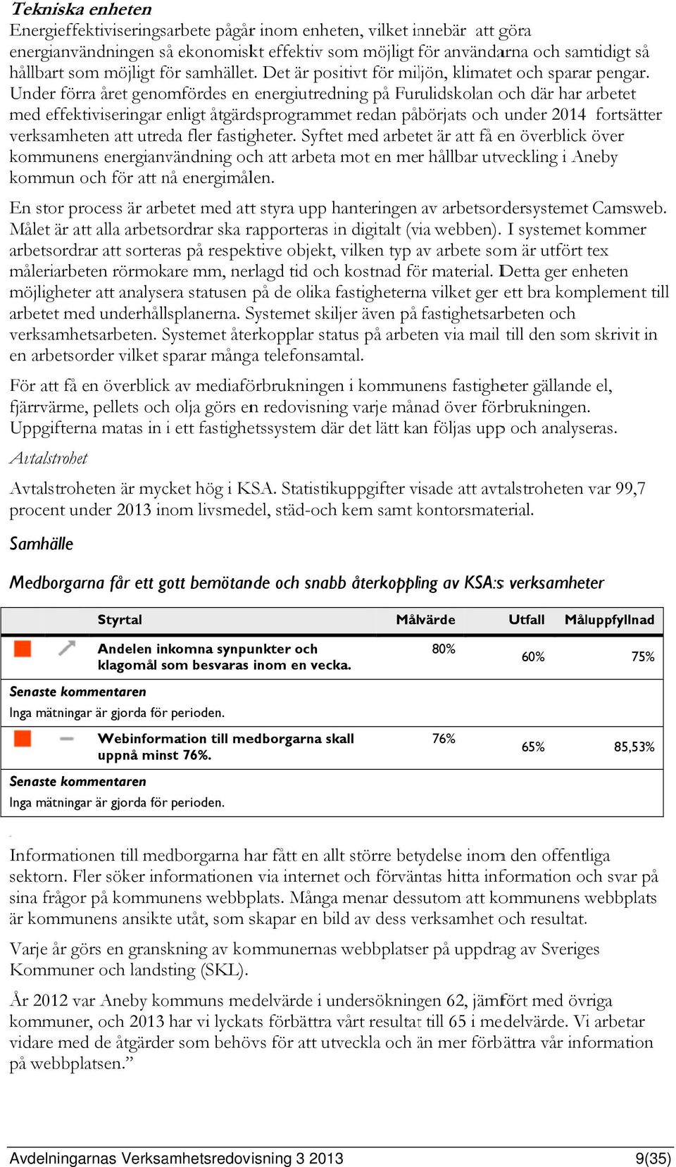 Under förra året genomfördes en energiutredning på Furulidskolan och där har arbetet med effektiviseringar enligt åtgärdsprogrammet redan påbörjats och under 2014 fortsätter verksamheten att utreda