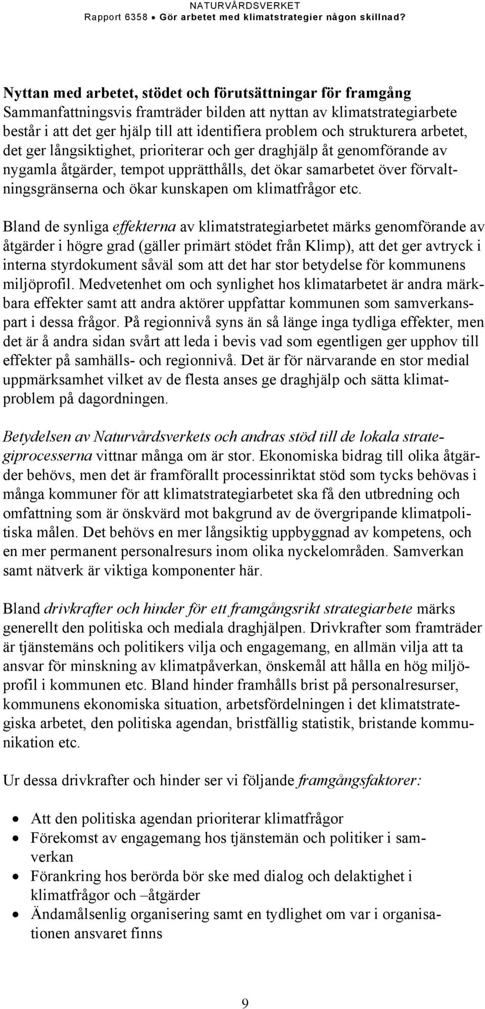 om klimatfrågor etc.