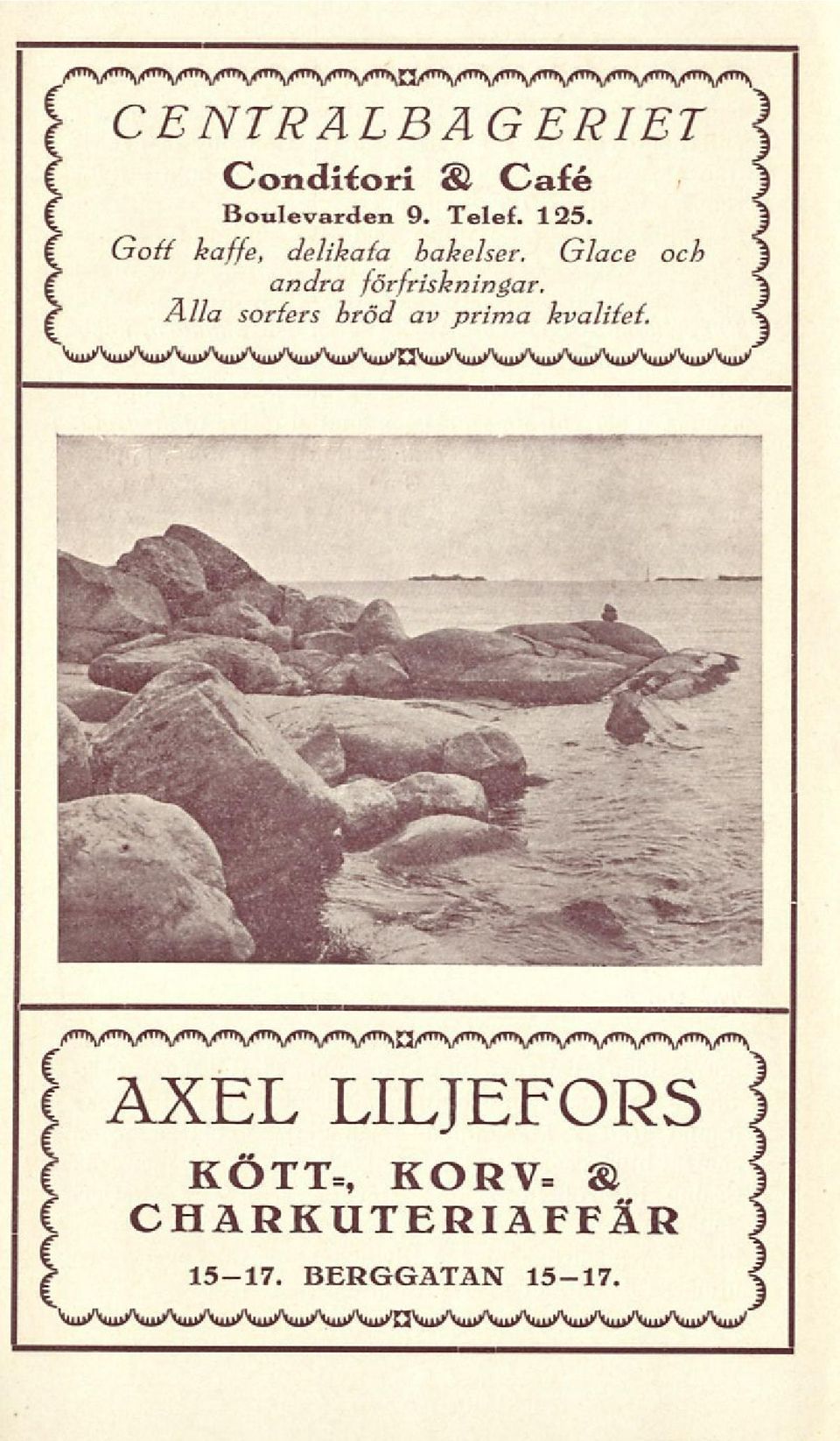 Glace och f andra förfriskningar.