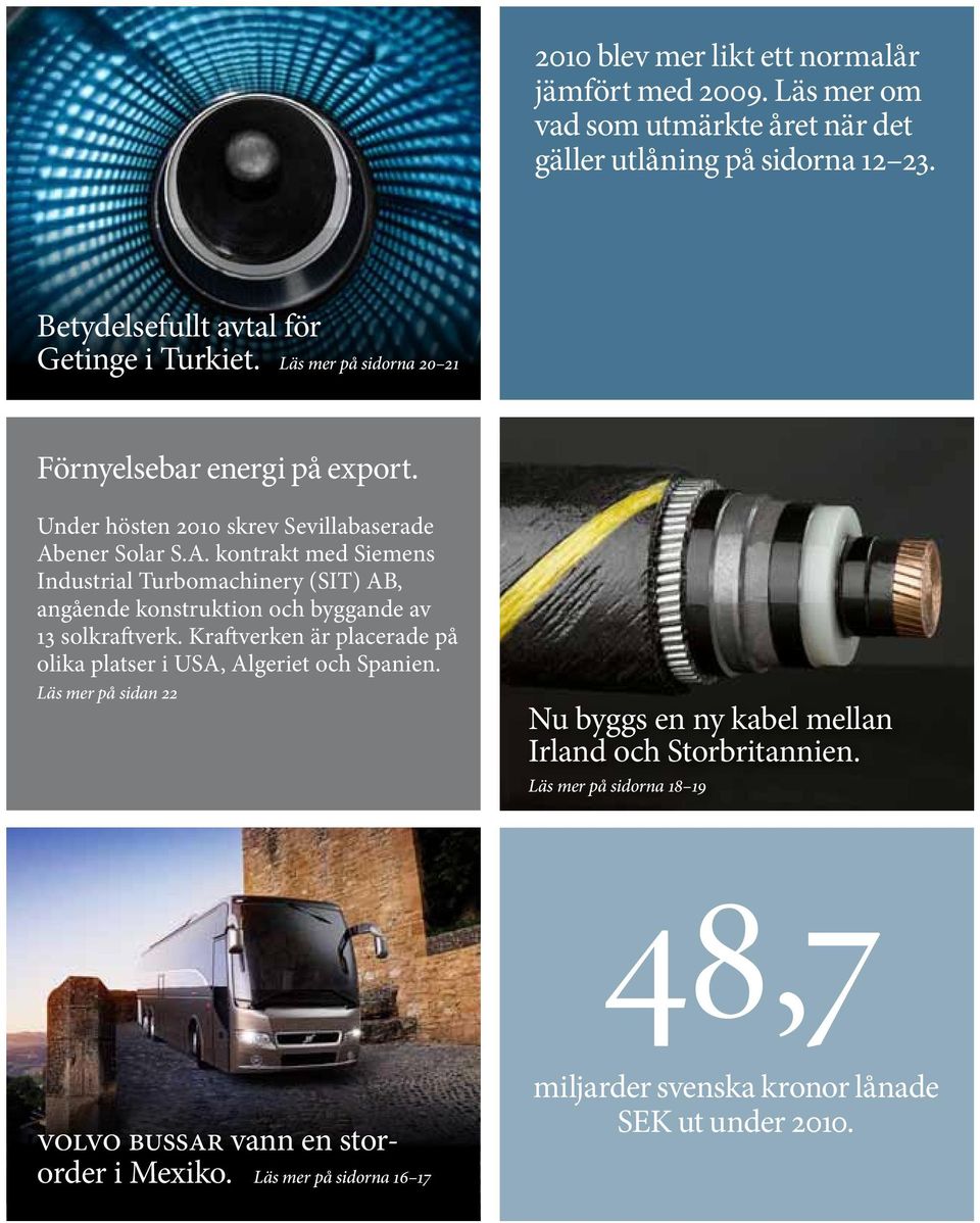 ener Solar S.A. kontrakt med Siemens Industrial Turbomachinery (SIT) AB, angående konstruktion och byggande av 13 solkraftverk.