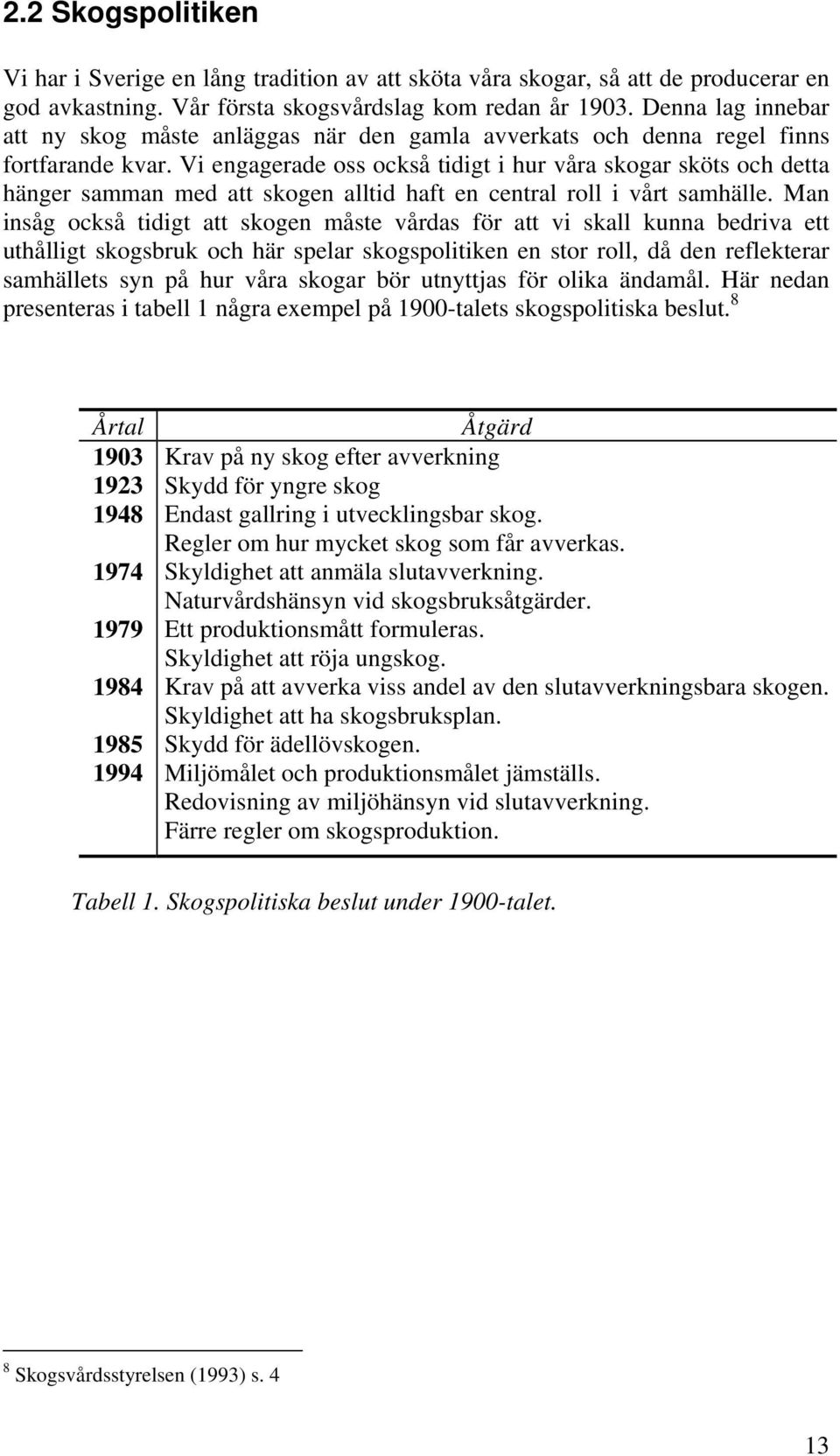 Vi engagerade oss också tidigt i hur våra skogar sköts och detta hänger samman med att skogen alltid haft en central roll i vårt samhälle.