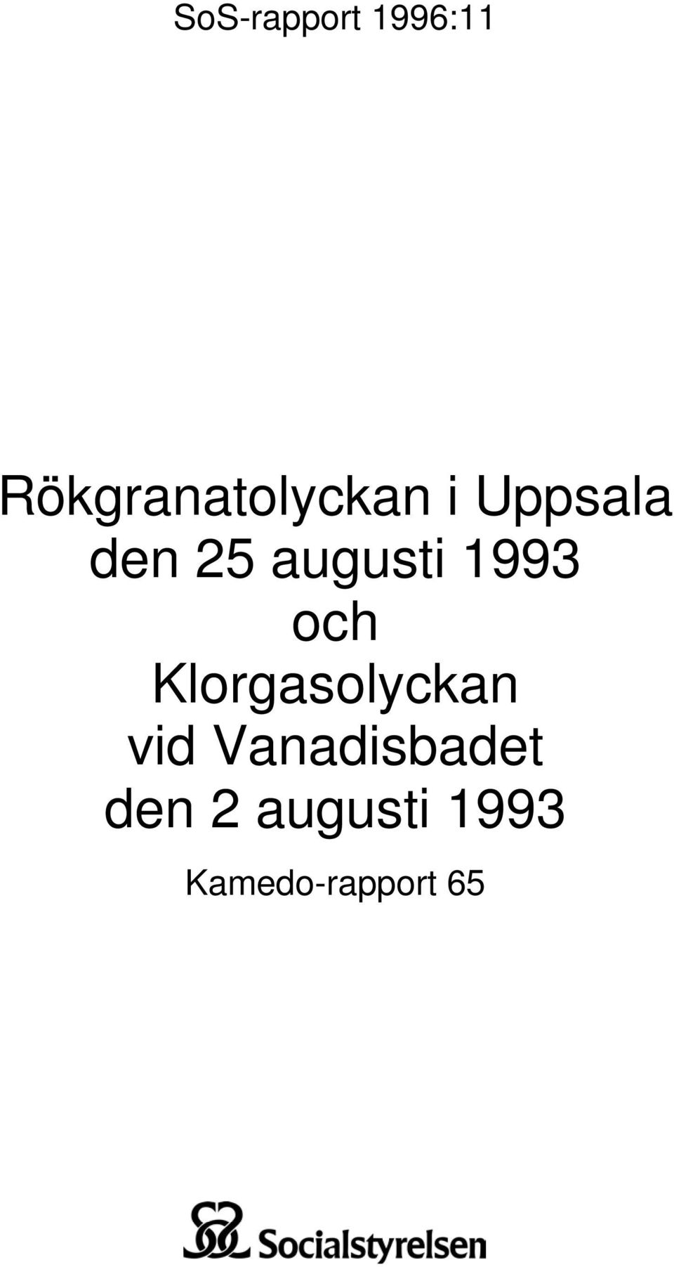 augusti 1993 och Klorgasolyckan