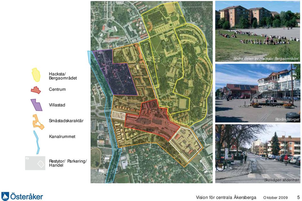 Storängstorget Kanalrummet Restytor/ Parkering/