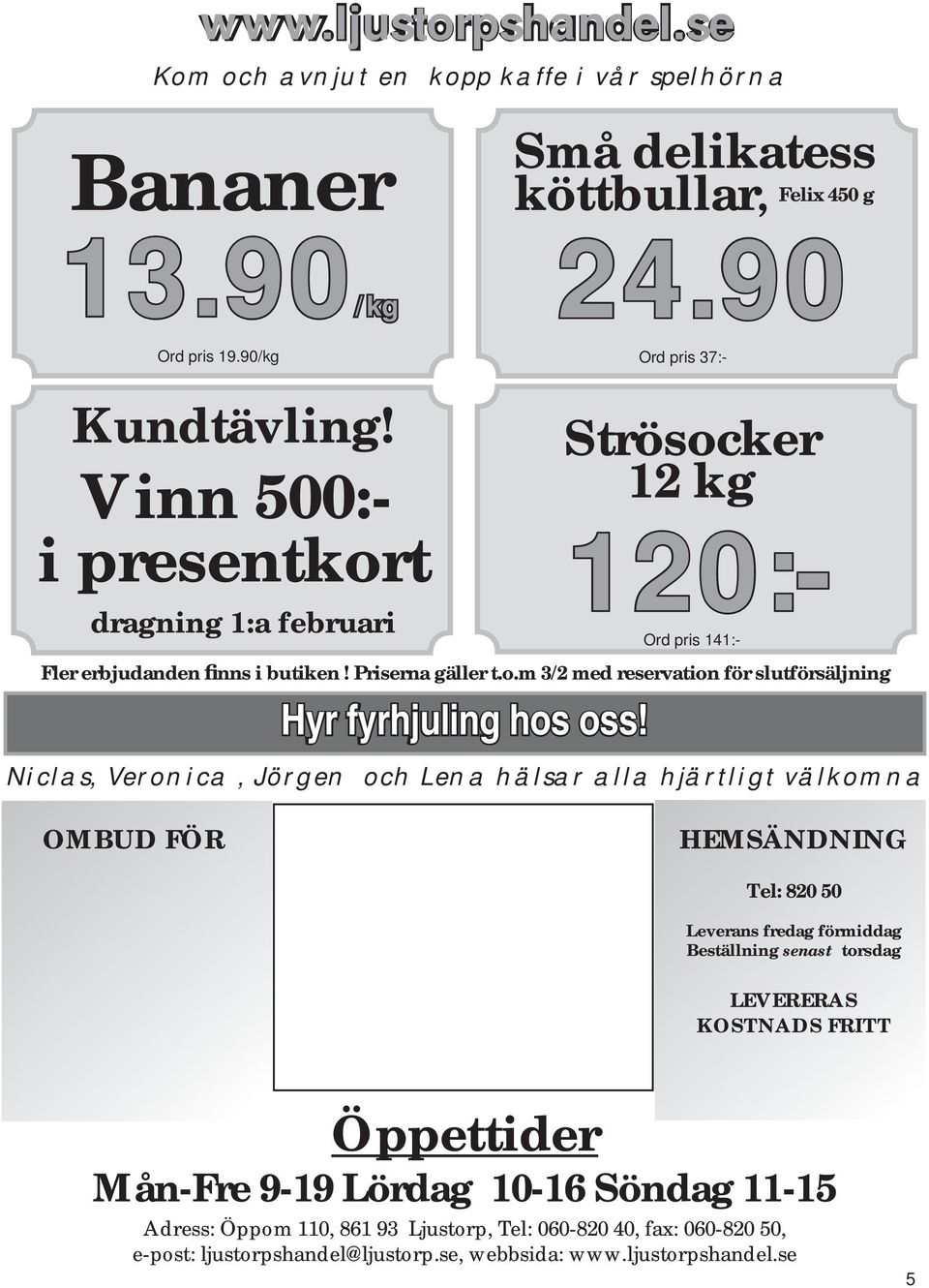 Små delikatess köttbullar, Felix 450 g 24.