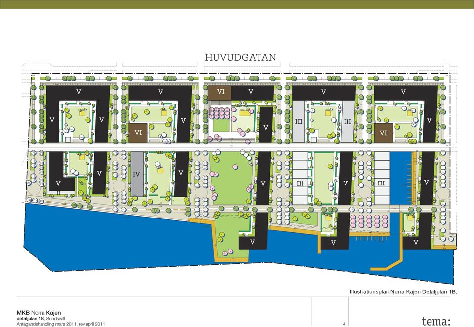 Illustrationsplan Norra Kajen Detaljplan