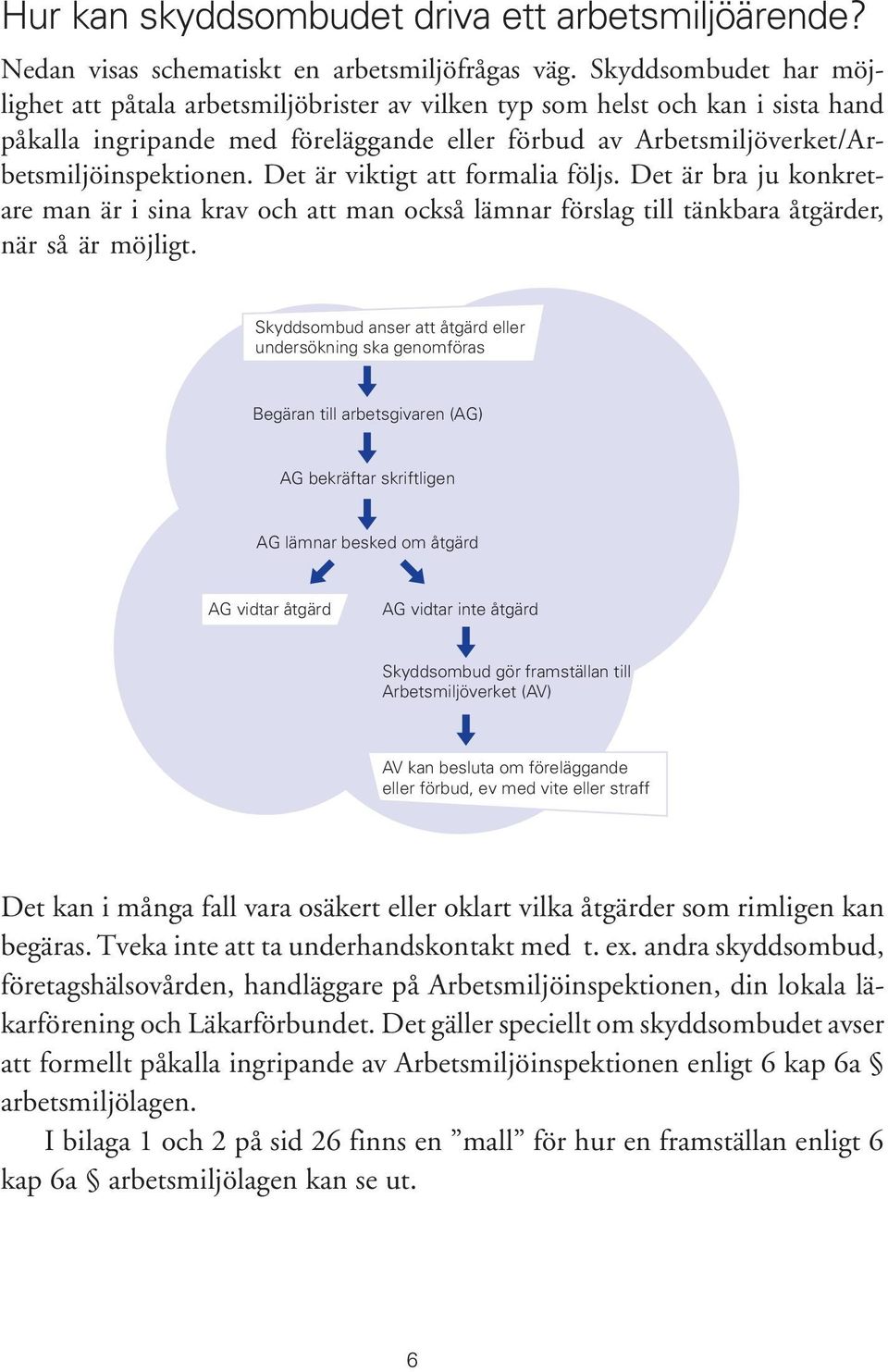 Det är viktigt att formalia följs. Det är bra ju konkretare man är i sina krav och att man också lämnar förslag till tänkbara åtgärder, när så är möjligt.