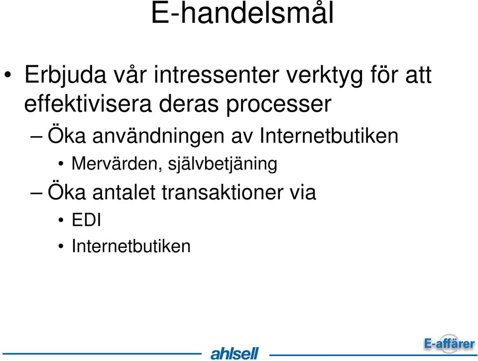 användningen av Internetbutiken Mervärden,