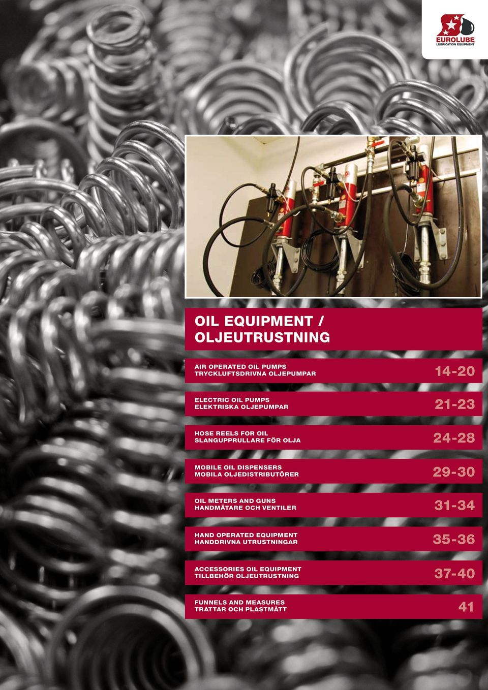 MOBILA OLJEDISTRIBUTÖRER 9-30 OIL METERS AND GUNS HANDMÄTARE OCH VENTILER 3-34 HAND OPERATED EQUIPMENT HANDDRIVNA