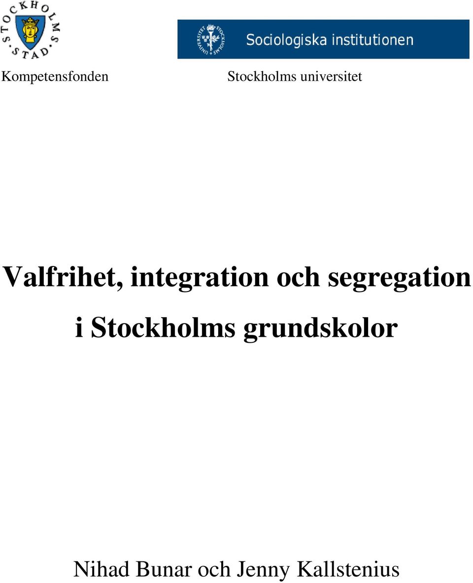 integration och segregation i