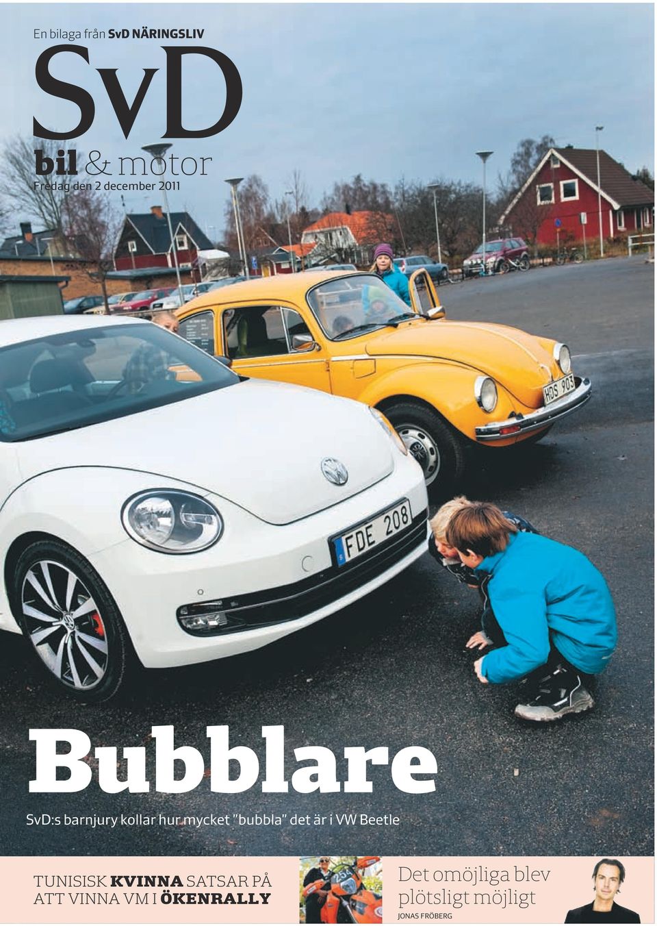 bubbla det är i VW Beetle TUNISISK KVINNA SATSAR PÅ ATT